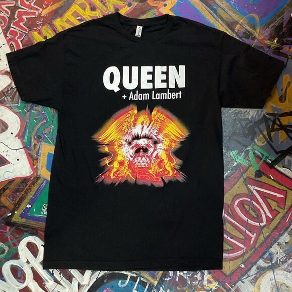 Queen + Adam Lambert 2017 Tour T-Shirt Size M, Austin Ultimate, Band Concert Tee - Picture 1 of 7